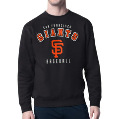 Black San Francisco Giants Starter Team Logo Fleece Pullover Sweatshirt