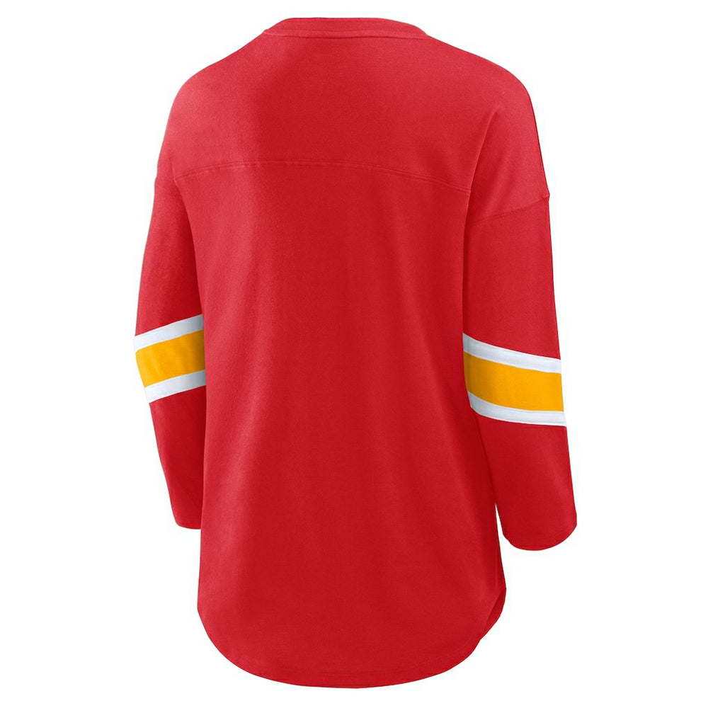 Women's Plus Size Redzone 3/4-Sleeve Scoop Neck T-Shirt - Kansas City Chiefs T-shirts