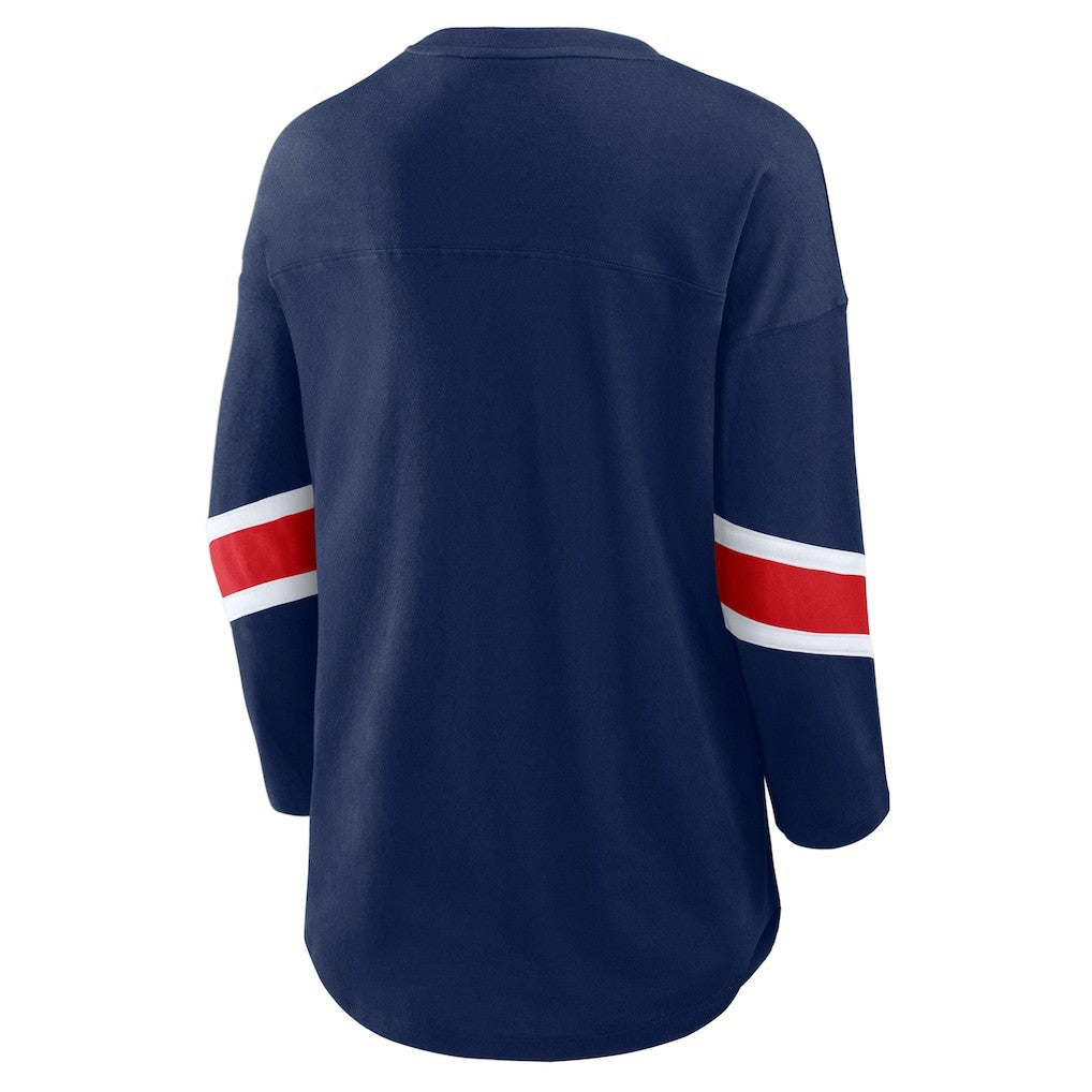 Women's Plus Size Redzone 3/4-Sleeve Scoop Neck T-Shirt - New England Patriots T-shirts
