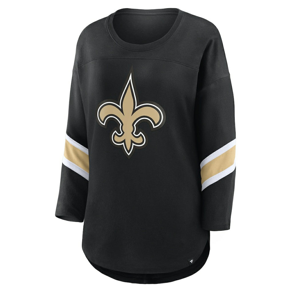 Women's Plus Size Redzone 3/4-Sleeve Scoop Neck T-Shirt - New Orleans Saints T-shirts