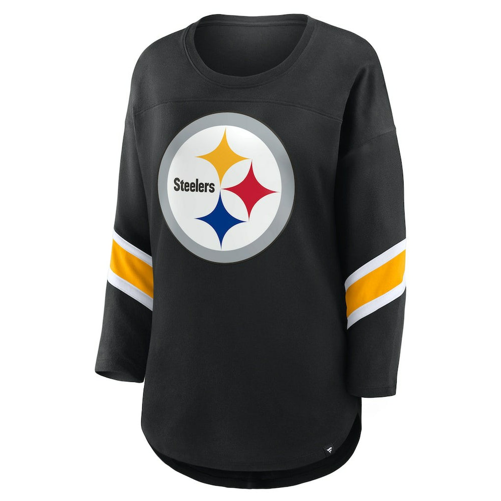 Women's Plus Size Redzone 3/4-Sleeve Scoop Neck T-Shirt - Pittsburgh Steelers T-shirts