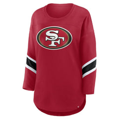 Women's Plus Size Redzone 3/4-Sleeve Scoop Neck T-Shirt - San Francisco 49ers T-shirts