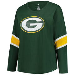 Women's Plus Size Redzone 3/4-Sleeve Scoop Neck T-Shirt - Green Bay Packers T-shirts
