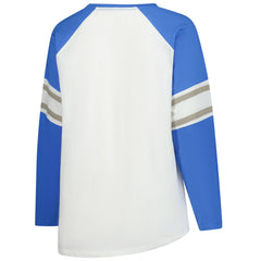 Women's Plus Size Redzone Lace Up Long Sleeve T-Shirt - Detroit Lions T-shirts