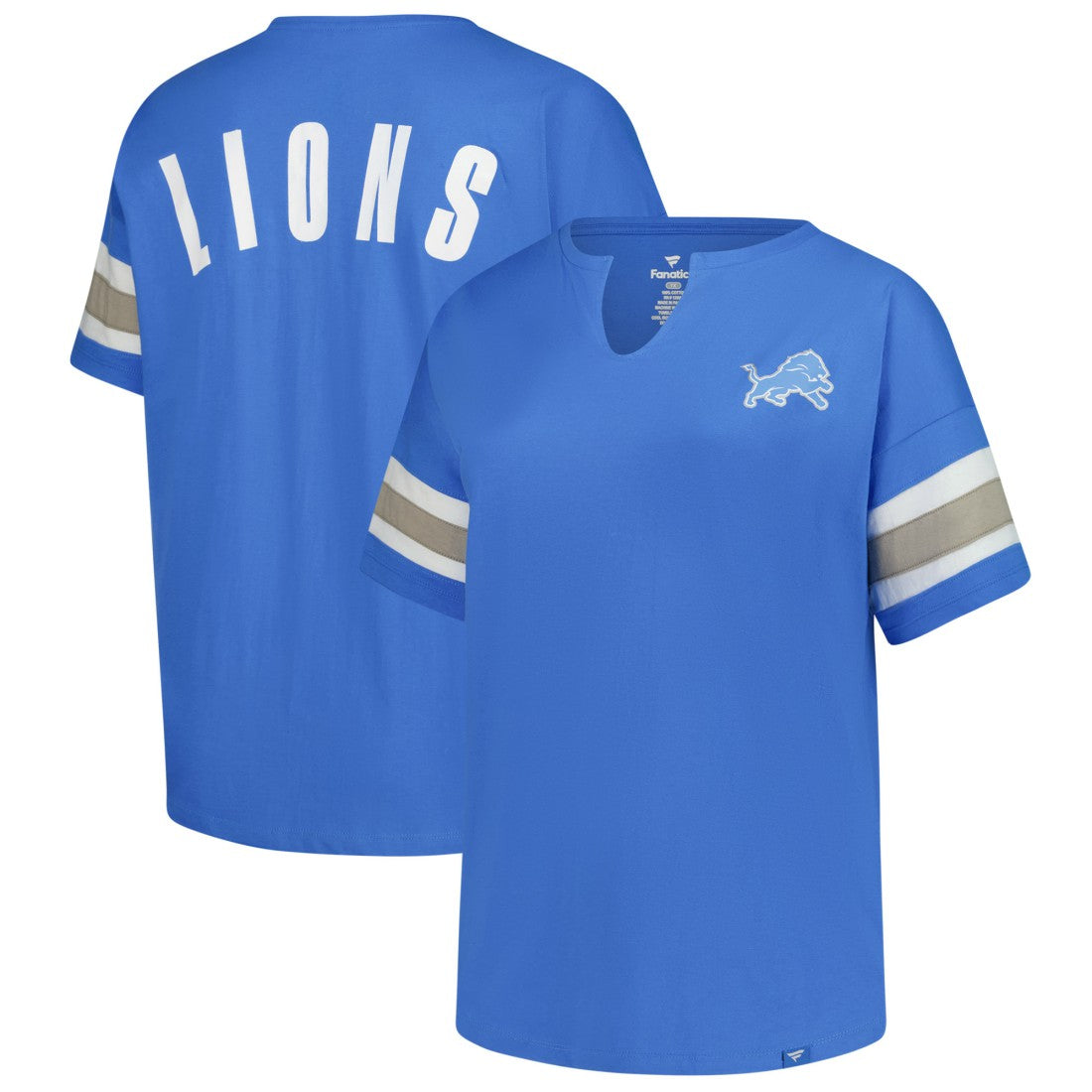 Women's Plus Size Redzone Notch Neck T-Shirt - Detroit Lions T-shirts