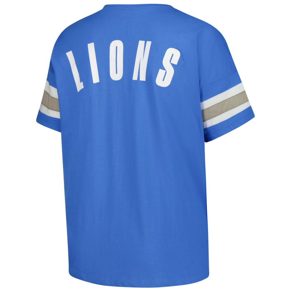 Women's Plus Size Redzone Notch Neck T-Shirt - Detroit Lions T-shirts