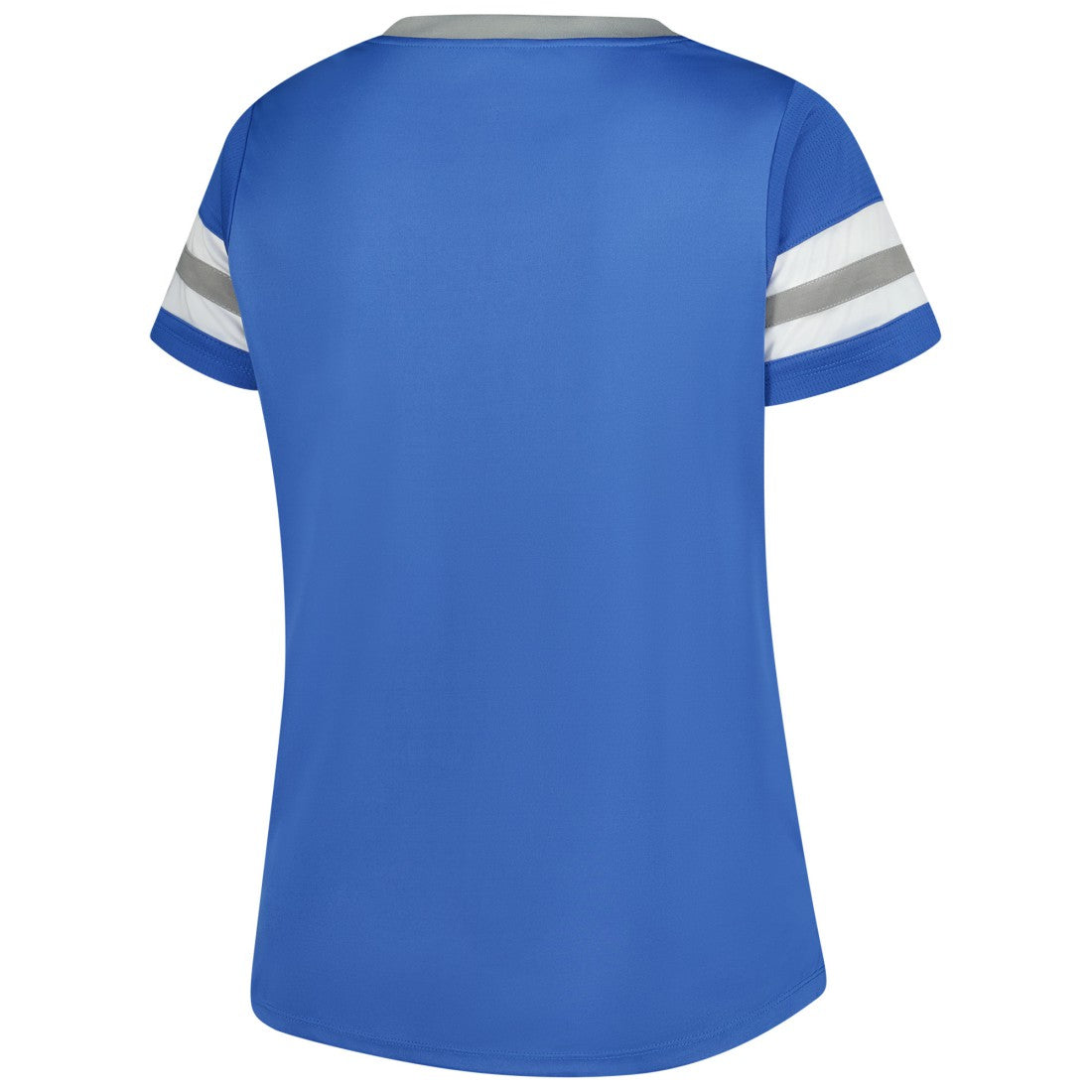 Women's Plus Size Rhinestone Redzone Athena Lace-Up Notch Neck T-Shirt - Detroit Lions T-shirts