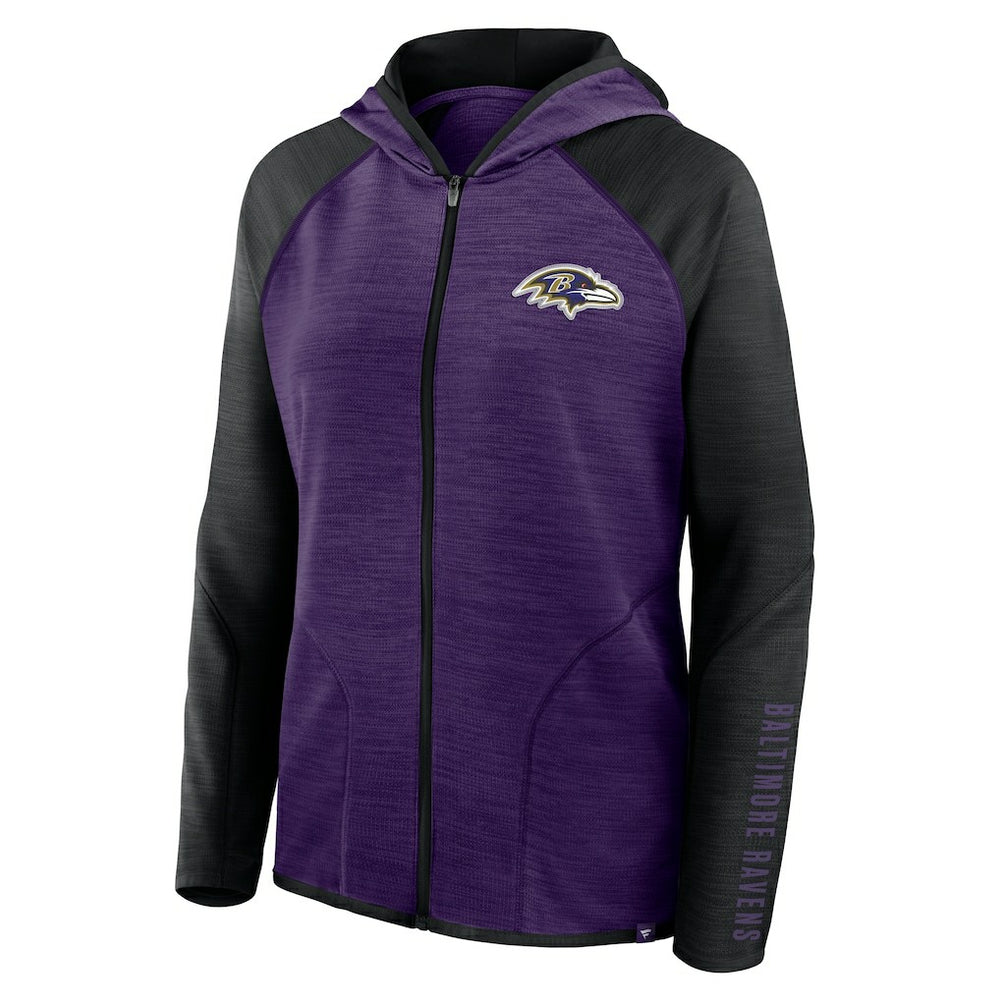 Women's Plus Size End Around Pass Full-Zip Hoodie - Baltimore Ravens Hoodies