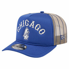 Royal Chicago Cubs New Era Vintage Arched Foam Front 9FIFTY A-Frame Adjustable Trucker Hat