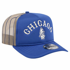 Royal Chicago Cubs New Era Vintage Arched Foam Front 9FIFTY A-Frame Adjustable Trucker Hat