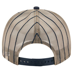 Navy Detroit Tigers New Era Vintage Arched Foam Front 9FIFTY A-Frame Adjustable Trucker Hat