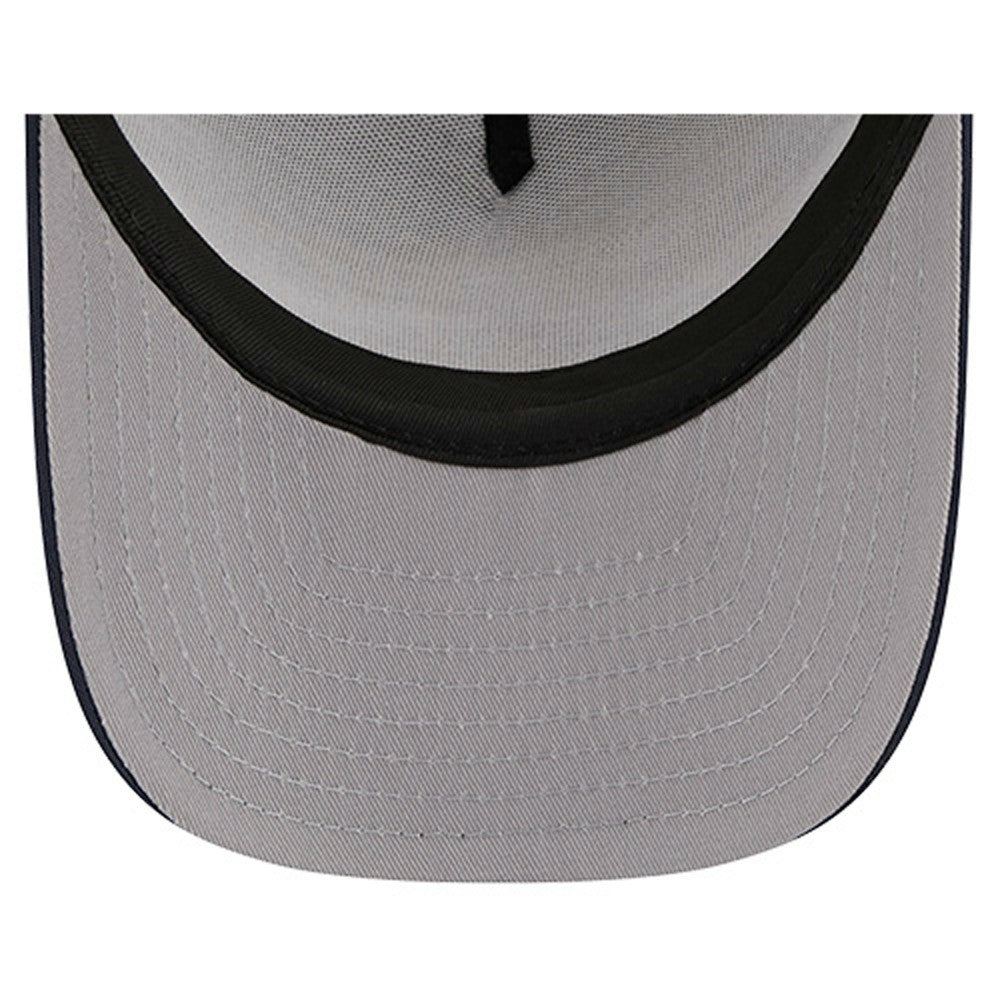 Navy New York Yankees New Era Vintage Arched Foam Front 9FIFTY A-Frame Adjustable Trucker Hat