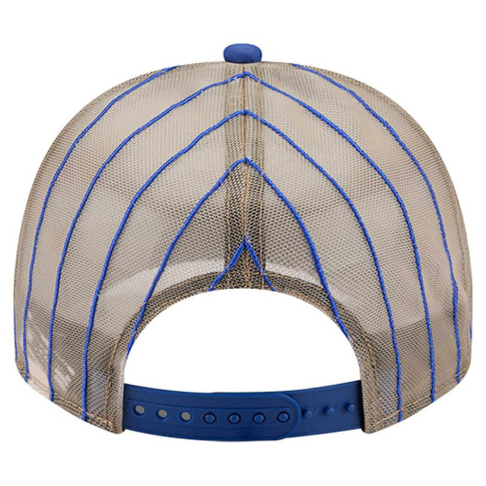 Royal New York Mets New Era Vintage Arched Foam Front 9FIFTY A-Frame Adjustable Trucker Hat