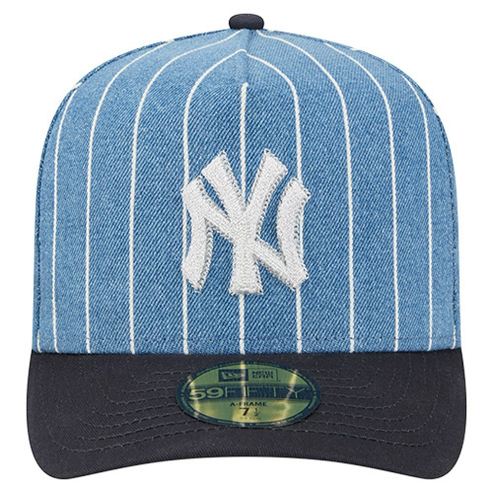 Blue/Navy New York Yankees New Era Parallel A-Frame 59FIFTY Fitted Hat