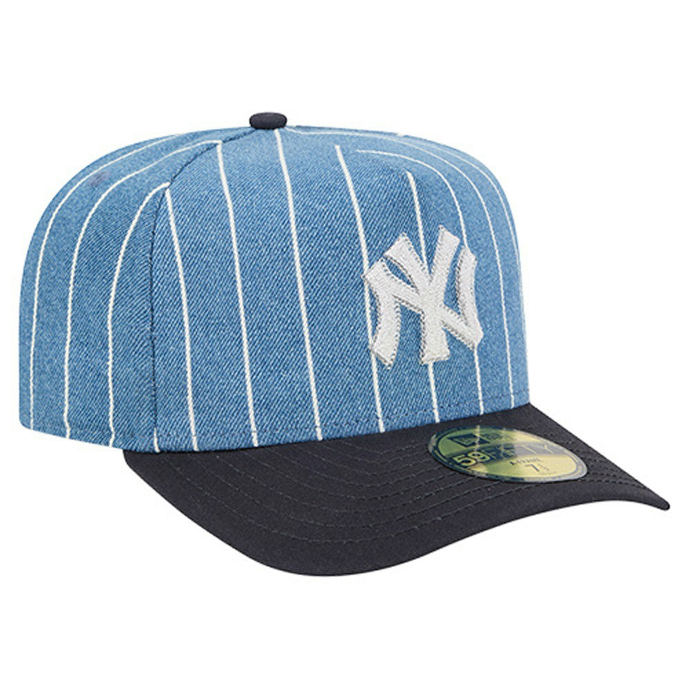Blue/Navy New York Yankees New Era Parallel A-Frame 59FIFTY Fitted Hat