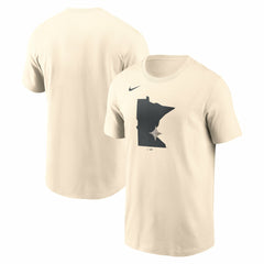 Cream Minnesota Twins Nike Camo Logo T-Shirt