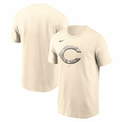 Cream Cincinnati Reds Nike Camo Logo T-Shirt