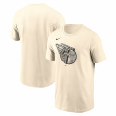 Cream Cleveland Guardians Nike Camo Logo T-Shirt