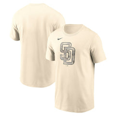 Cream San Diego Padres Nike Camo Logo T-Shirt