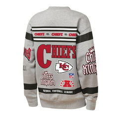 Youth Throwback All-Over Print Fleece Sweatshirt - Kansas City Chiefs Sweatshirts
