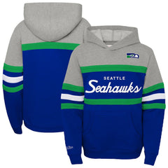 Youth Throwback Head Coach Pullover Hoodie - Seattle Seahawks Hoodies