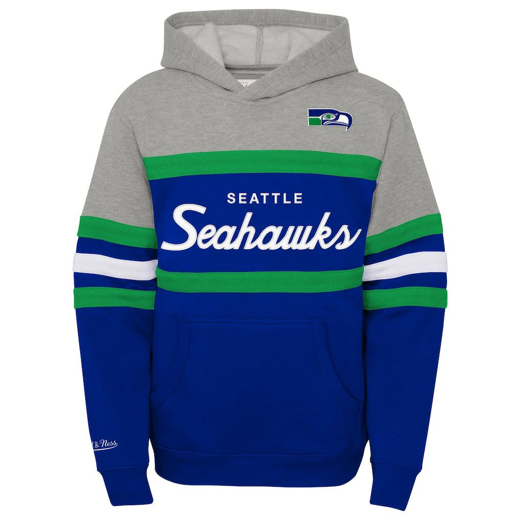 Youth Throwback Head Coach Pullover Hoodie - Seattle Seahawks Hoodies