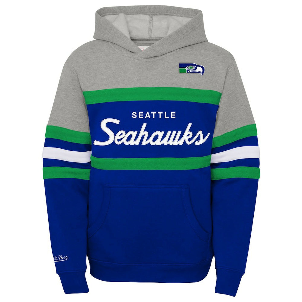 Youth Throwback Head Coach Pullover Hoodie - Seattle Seahawks Hoodies