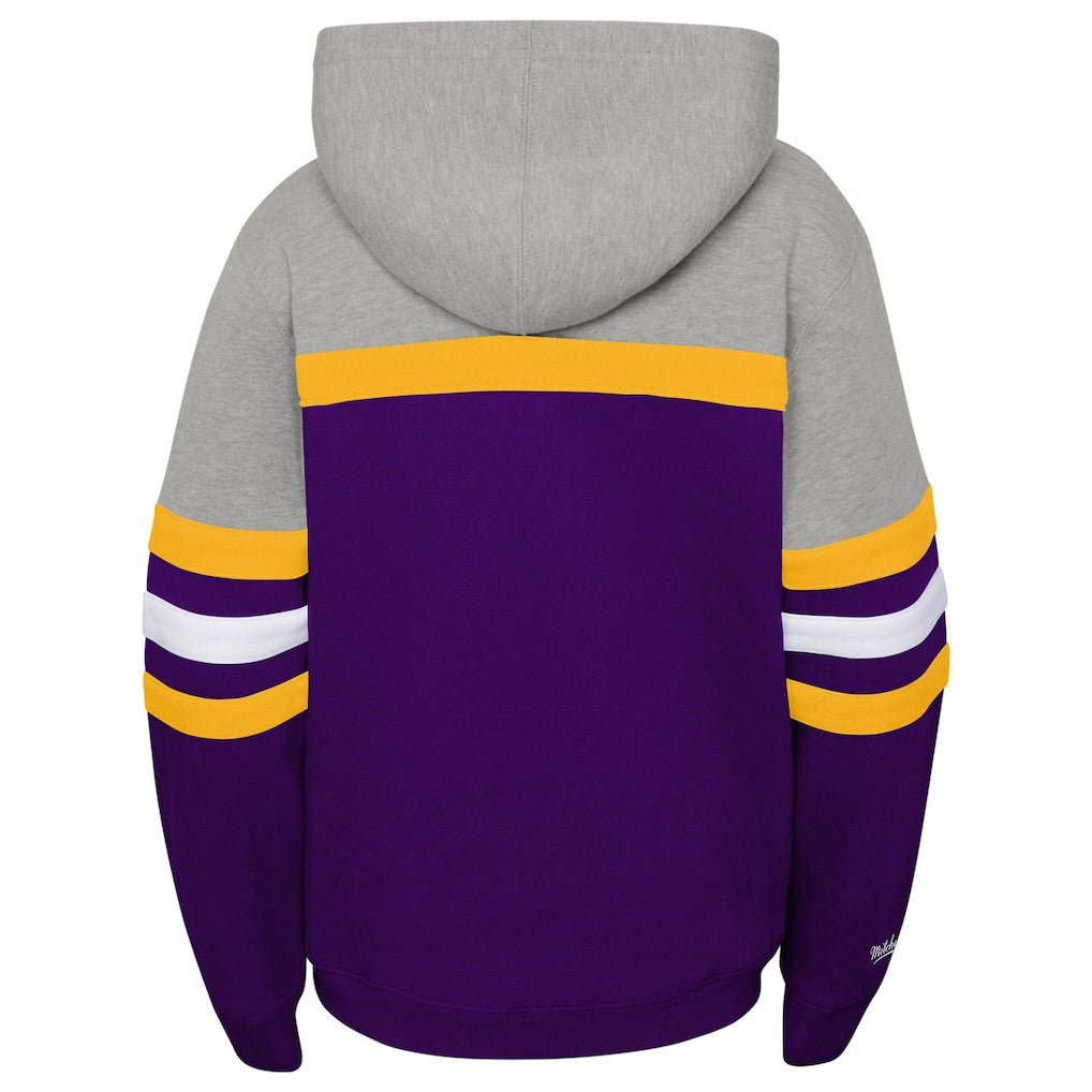 Youth Throwback Head Coach Pullover Hoodie - Minnesota Vikings Hoodies