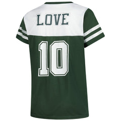 Jordan Love  Women's Plus Size Bling V-Neck T-Shirt - Green Bay Packers T-shirts