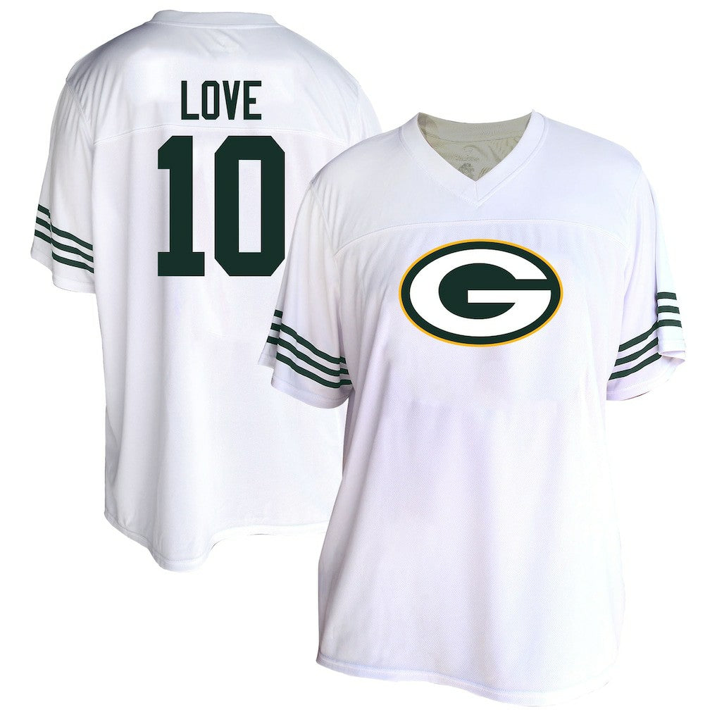 Jordan Love  Women's Plus Size Fashion Jersey - Green Bay Packers Jerseys