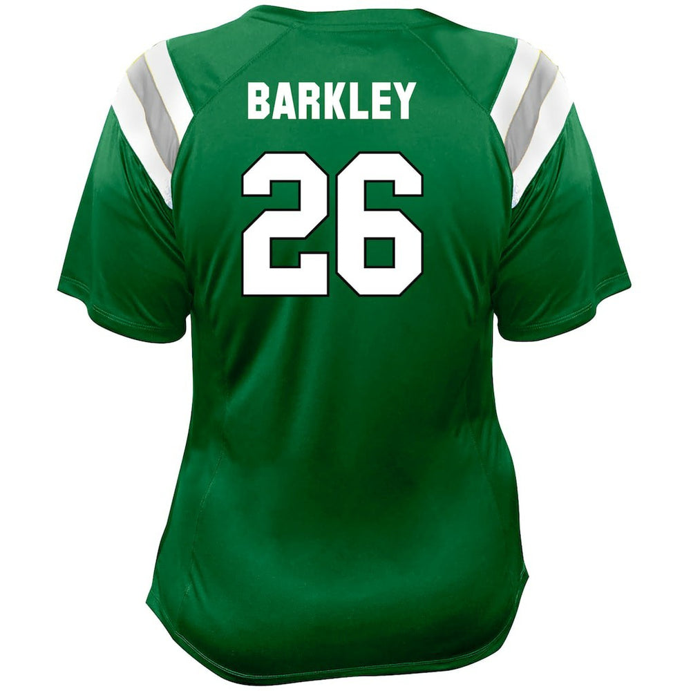 Saquon Barkley  Women's Plus Size Name & Number Raglan Lace V-Neck T-Shirt - Philadelphia Eagles T-shirts