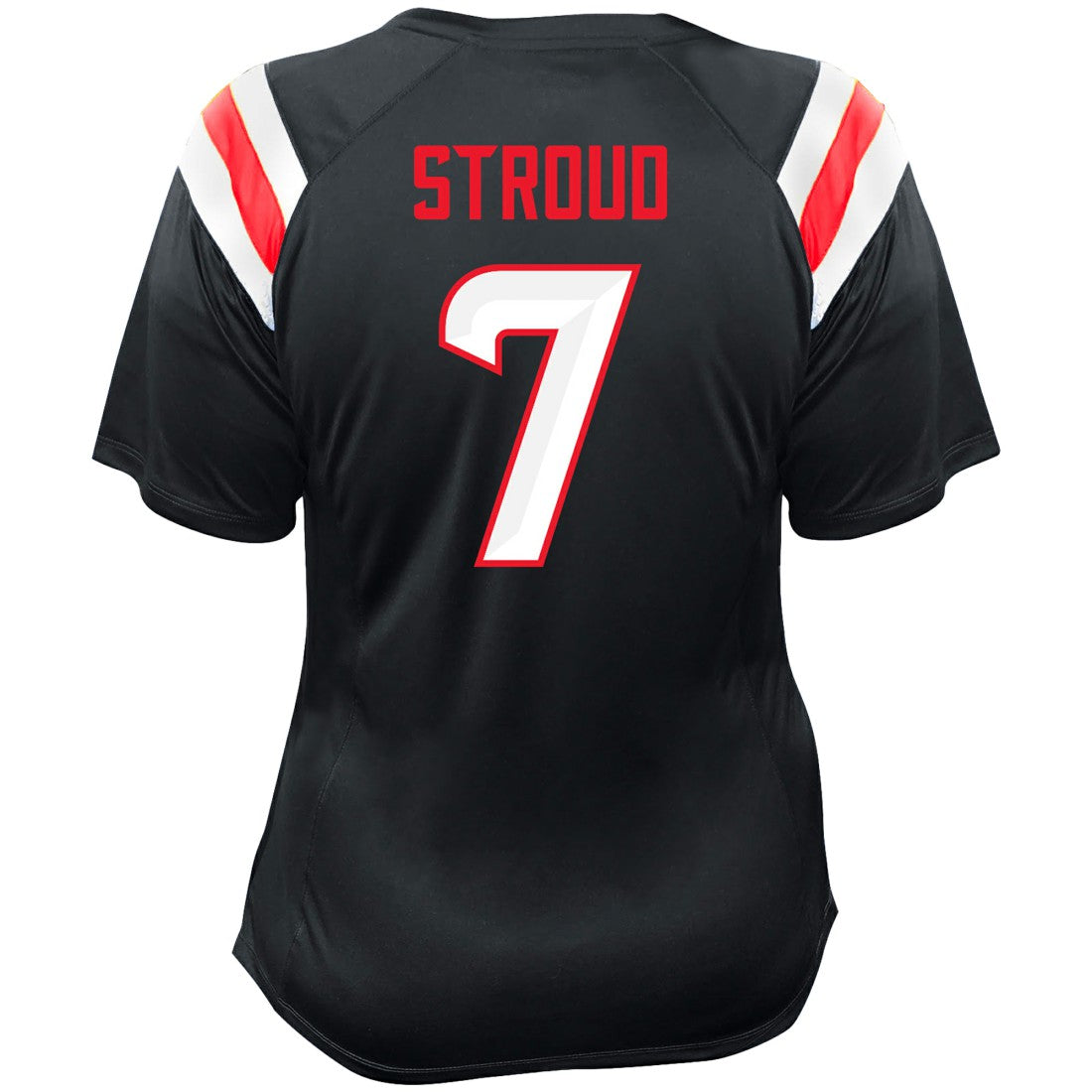 C.J. Stroud  Women's Plus Size Name & Number Raglan Lace V-Neck T-Shirt - Houston Texans T-shirts