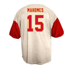 Patrick Mahomes  Big & Tall Baseball Button-Up Shirt - Kansas City Chiefs