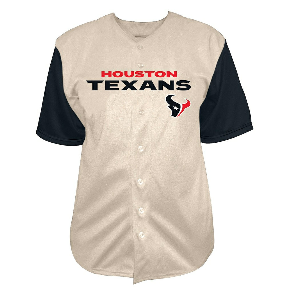 C.J. Stroud  Big & Tall Baseball Button-Up Shirt - Houston Texans