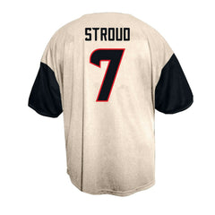 C.J. Stroud  Big & Tall Baseball Button-Up Shirt - Houston Texans