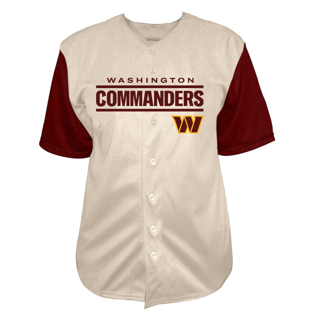Jayden Daniels  Big & Tall Baseball Button-Up Shirt - Washington Commanders