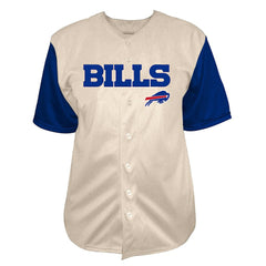 Josh Allen  Big & Tall Baseball Button-Up Shirt - Buffalo Bills