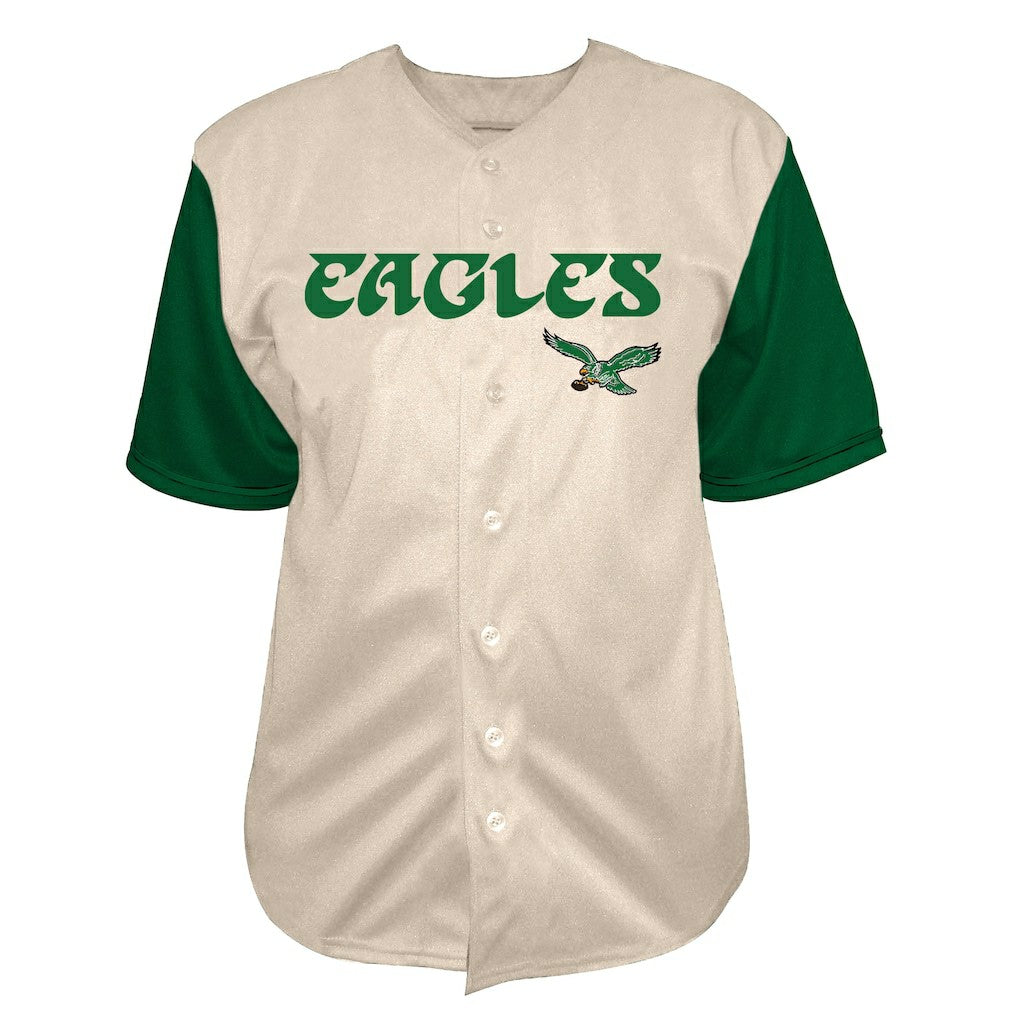 Saquon Barkley  Big & Tall Baseball Button-Up Shirt - Philadelphia Eagles