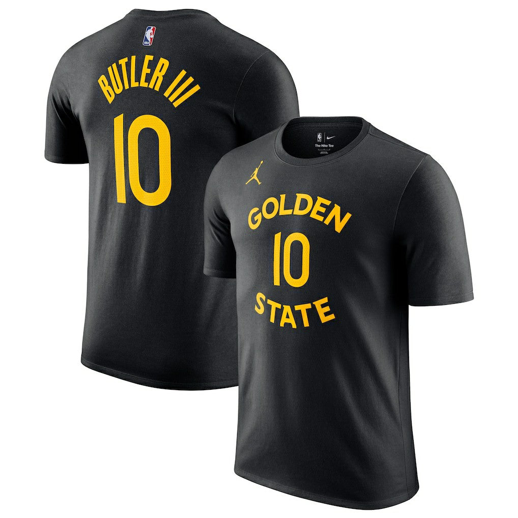 Jimmy Butler III Golden State Warriors Jordan Brand Statement Edition Name & Number T-Shirt sale
