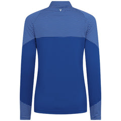 Royal Kansas City Royals Levelwear Women's Classic Stripes Insignia 2.0 Raglan Quarter-Zip Top