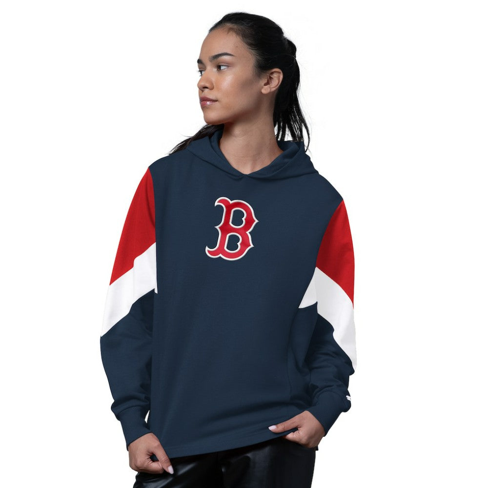 Navy Boston Red Sox Starter Women's Scrimmage Pullover Hoodie