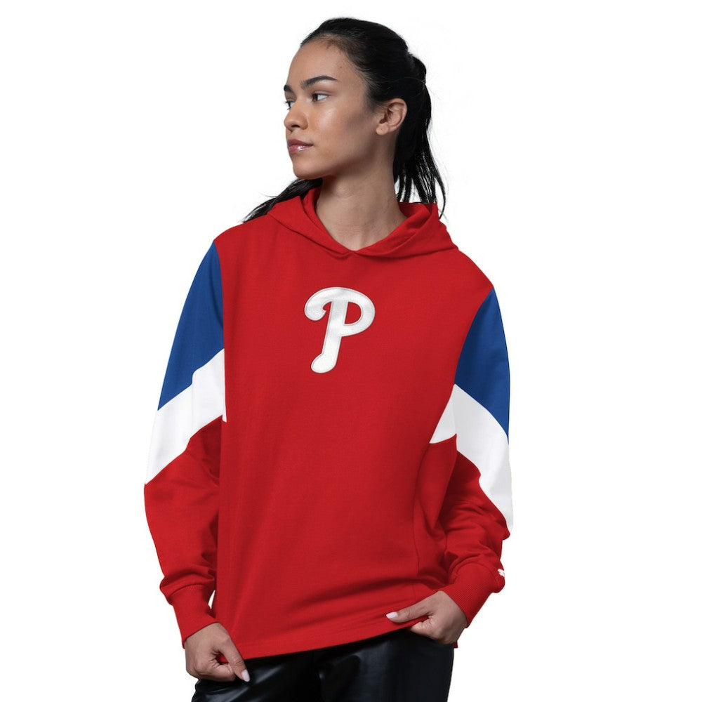 Red Philadelphia Phillies Starter Women's Scrimmage Pullover Hoodie