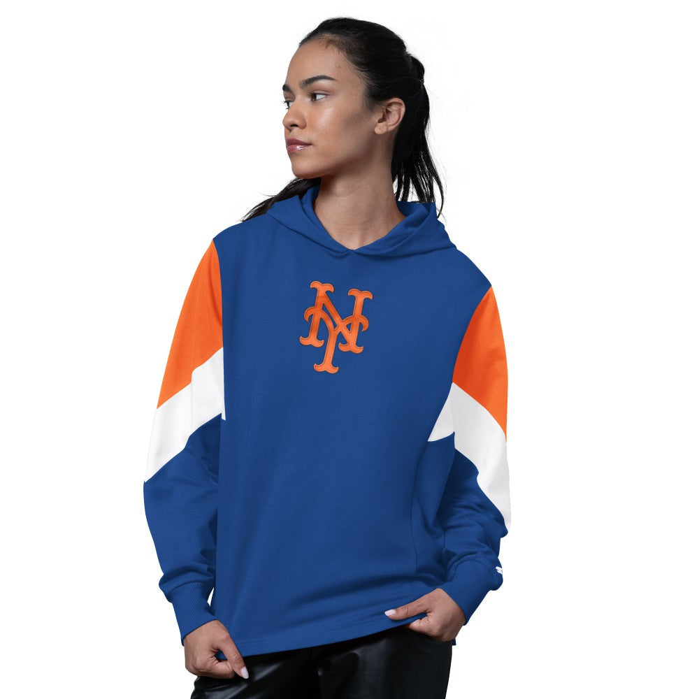 Royal New York Mets Starter Women's Scrimmage Pullover Hoodie