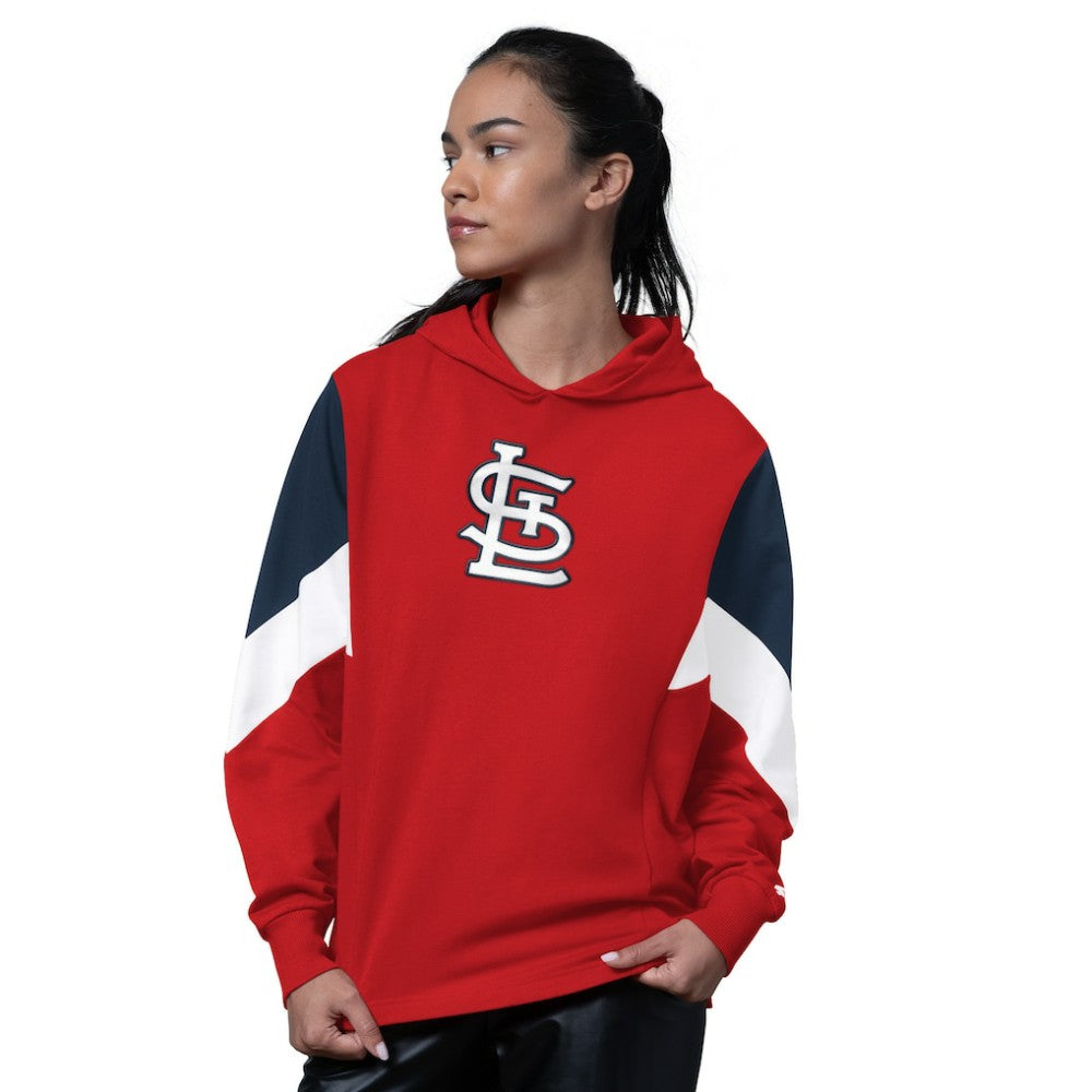 Red St. Louis Cardinals Starter Women's Scrimmage Pullover Hoodie