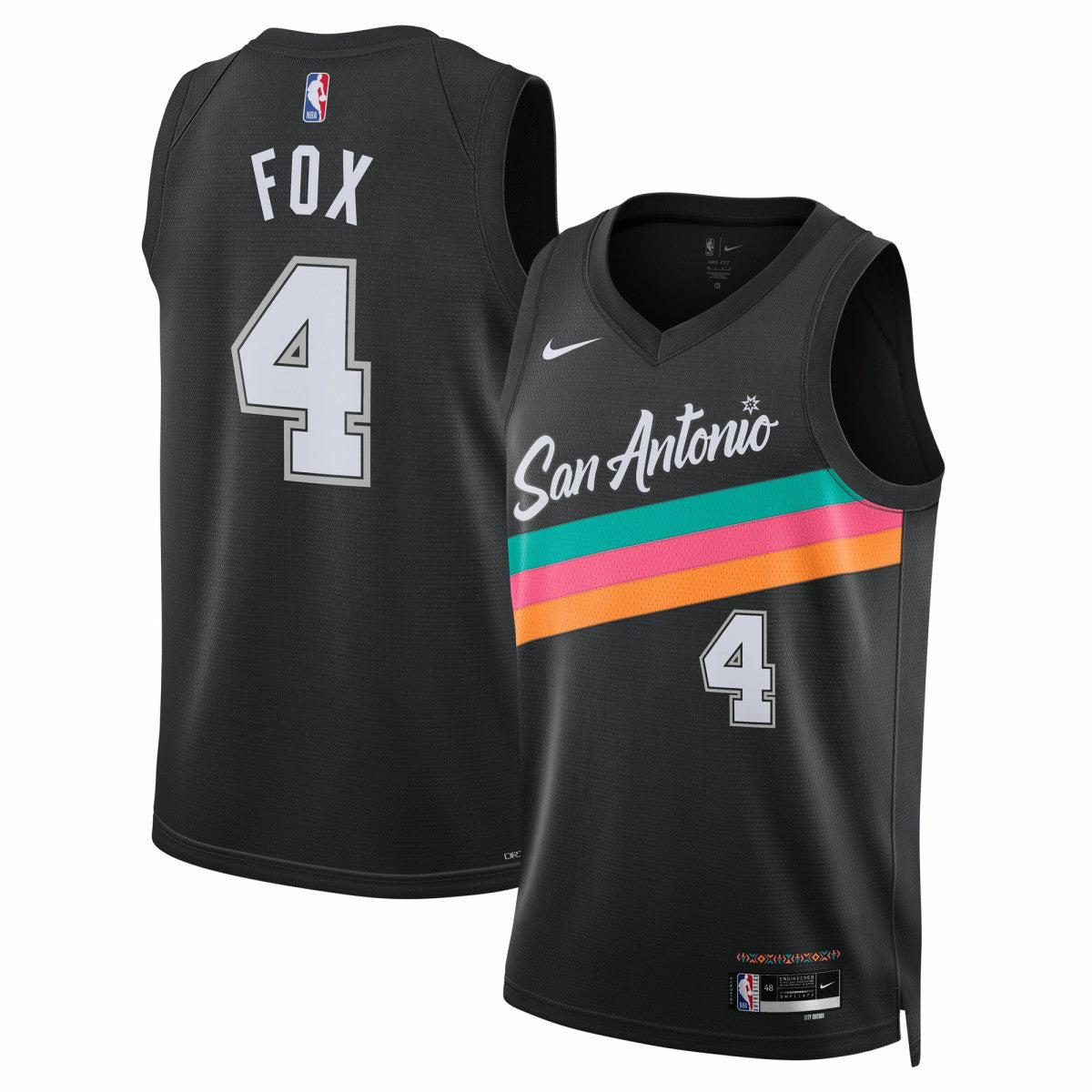 Nike De'Aaron Fox San Antonio Spurs Unisex 2025/26 Swingman Jersey