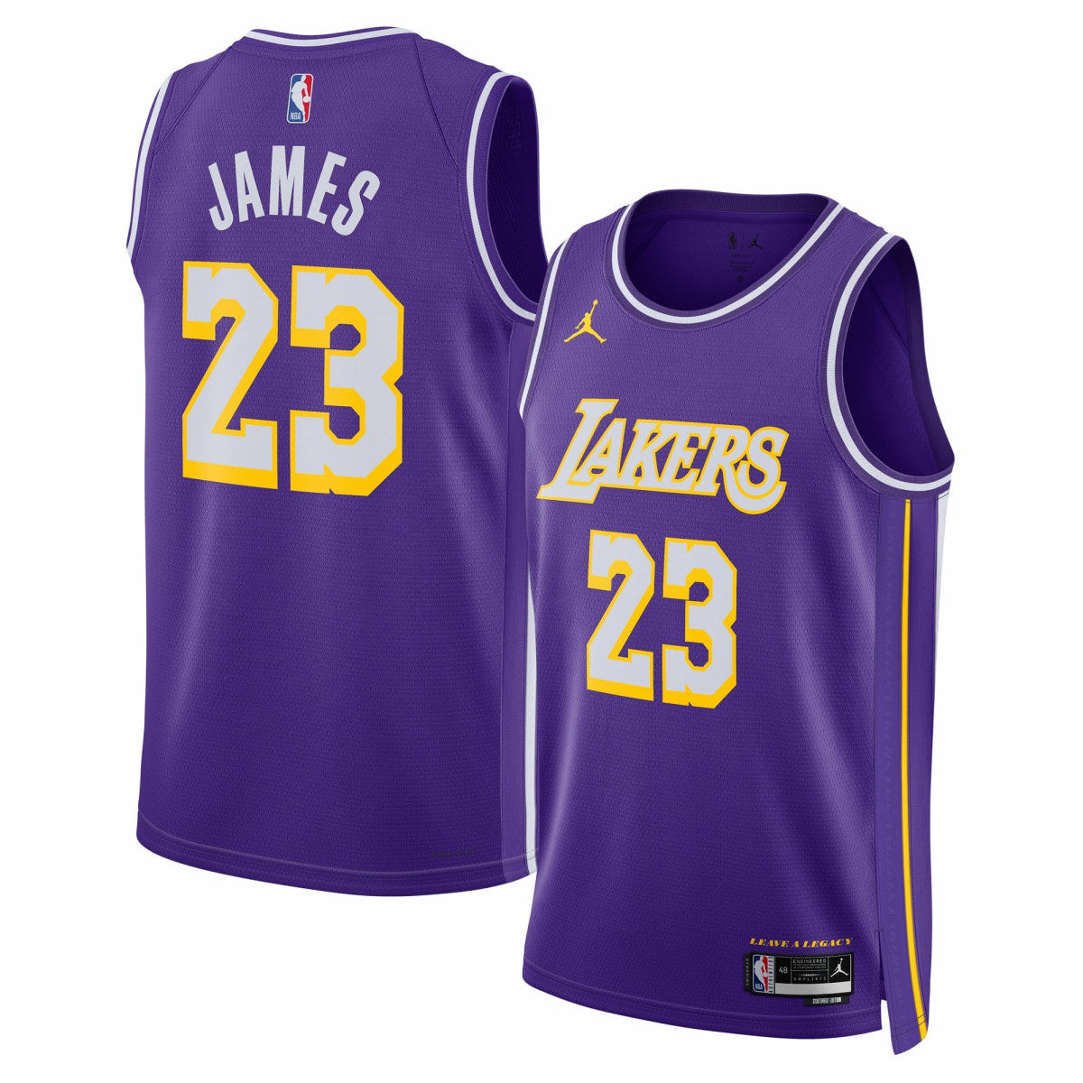 LeBron James Los Angeles Lakers Jordan Brand Unisex Swingman Jersey