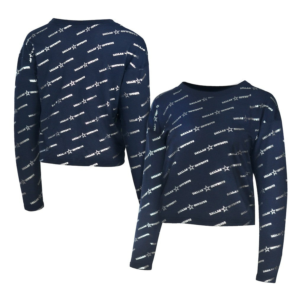 Lauren James Foil Long Sleeve T-Shirt - Dallas Cowboys T-shirts