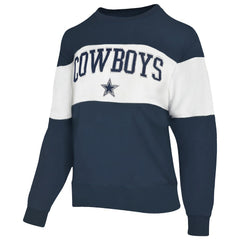 Lauren James Women's Bling Colorblock Terry Sweatshirt - Dallas Cowboys Sweatshirts
