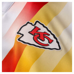NFL Football x Football Collared Fan Top - Kansas City Chiefs Tops