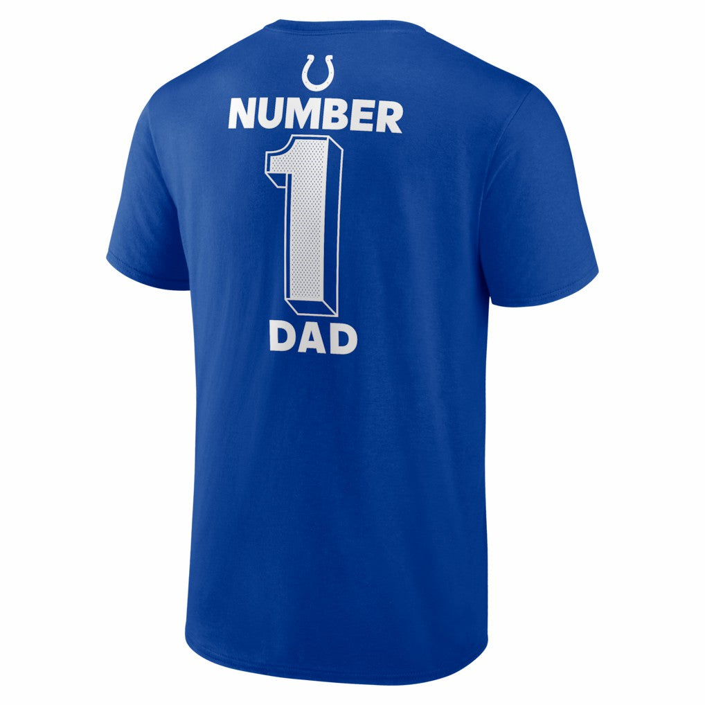 #1 Dad Jersey T-Shirt - Indianapolis Colts T-shirts